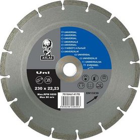 Rezný kotúč diamantový–125x2,6x22,2, UNI-modrý